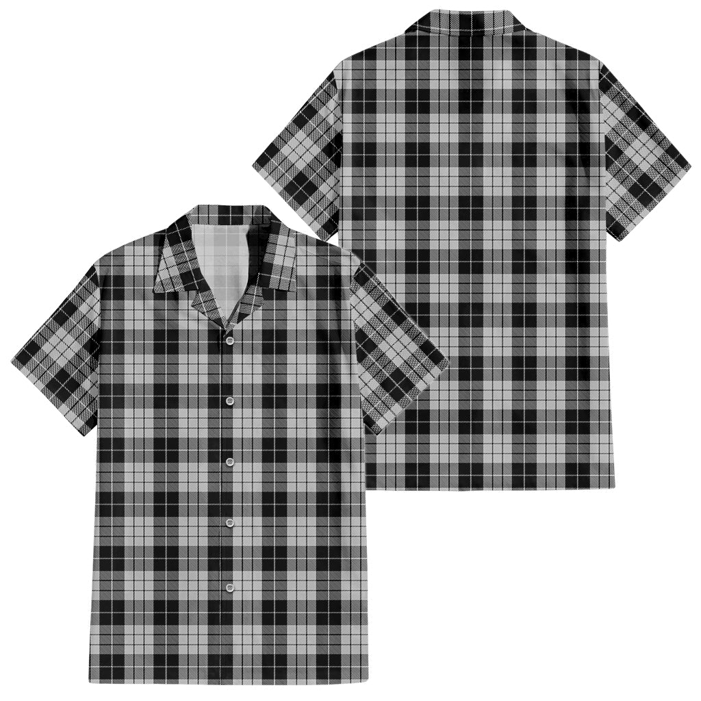 macleod-black-and-white-tartan-short-sleeve-button-down-shirt