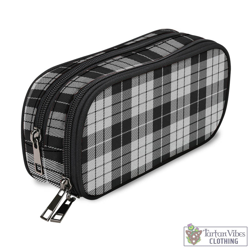 Tartan Vibes Clothing MacLeod Black and White Tartan Pen and Pencil Case