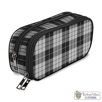 MacLeod Black and White Tartan Pen and Pencil Case