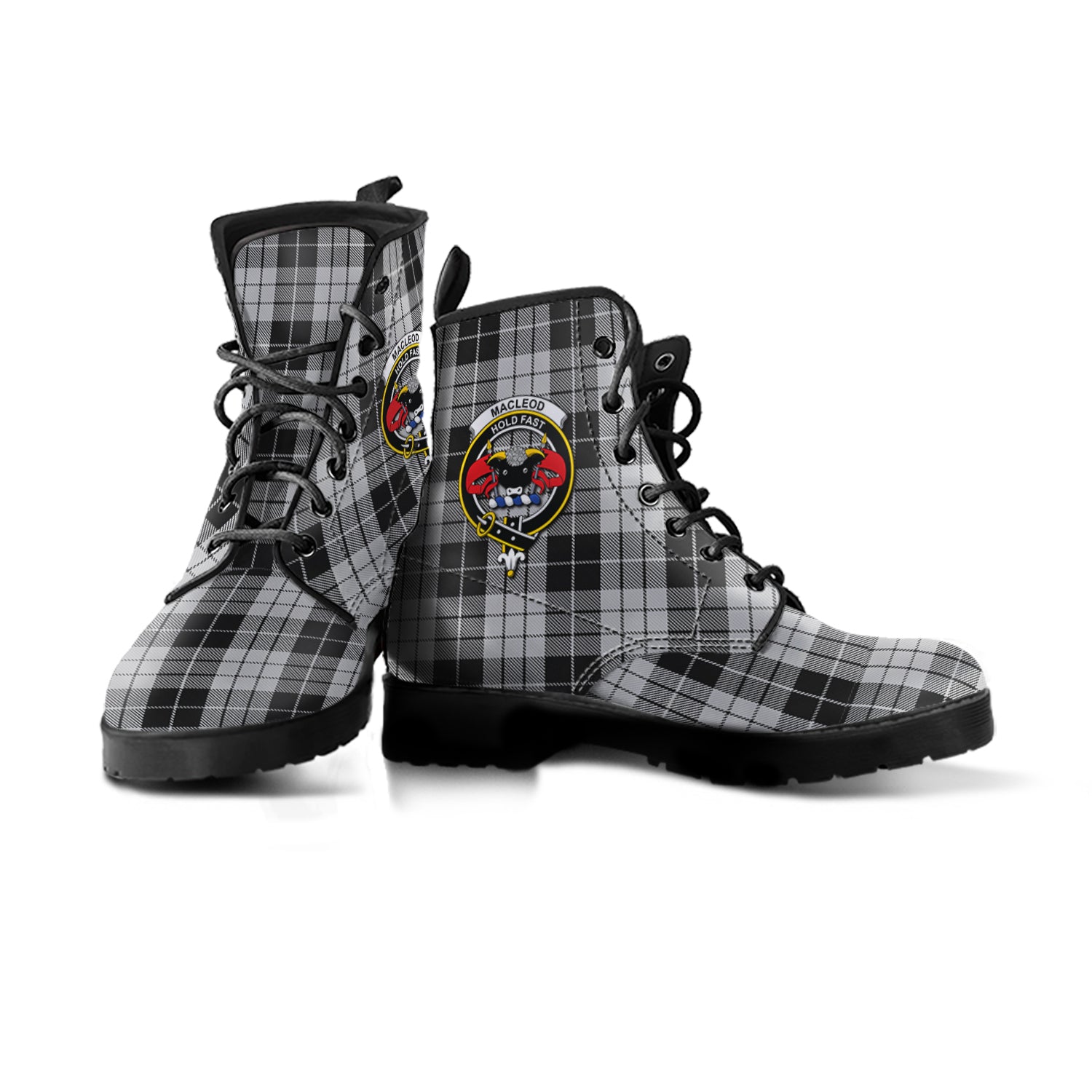 macleod-black-and-white-tartan-leather-boots-with-family-crest