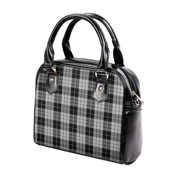 MacLeod Black and White Tartan Shoulder Handbags