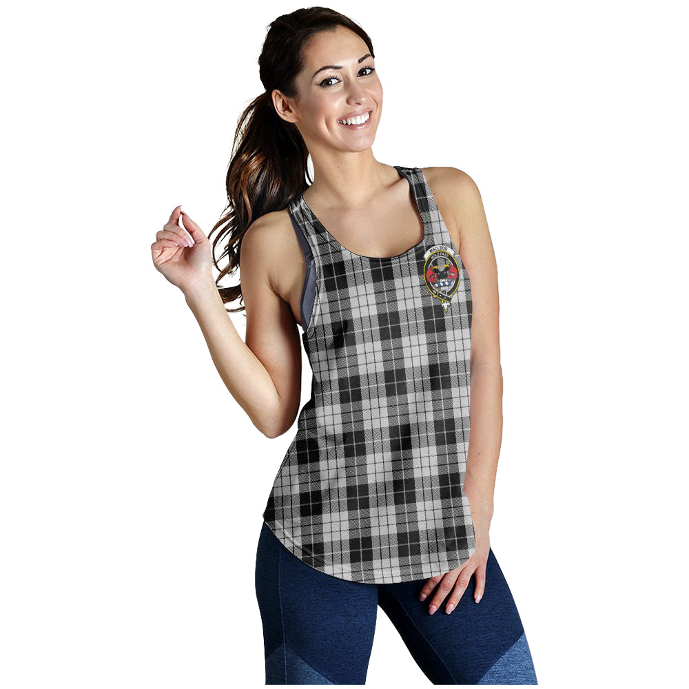 macleod-black-and-white-tartan-women-racerback-tanks-with-family-crest