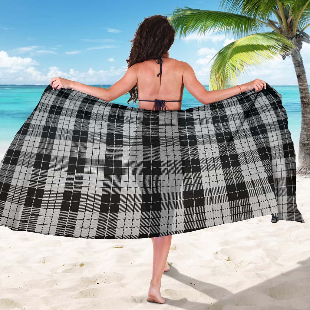 Tartan Vibes Clothing MacLeod Black and White Tartan Sarong