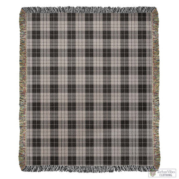 MacLeod Black and White Tartan Woven Blanket