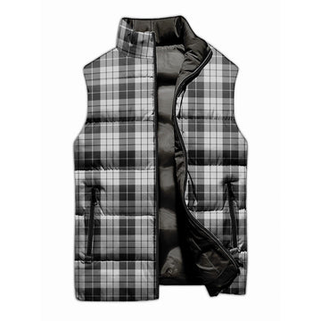 MacLeod Black and White Tartan Sleeveless Puffer Jacket