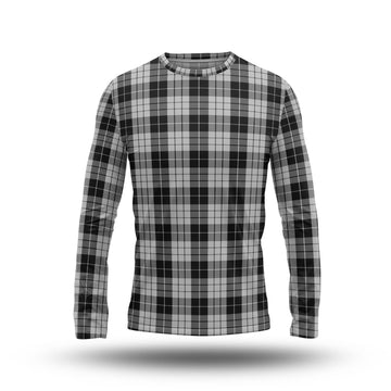 MacLeod Black and White Tartan Long Sleeve T-Shirt