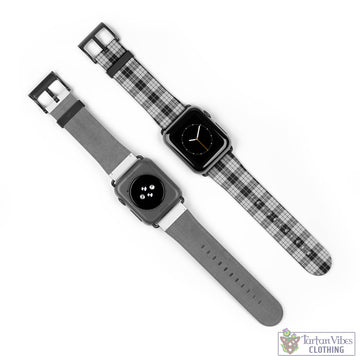 MacLeod Black and White Tartan Watch Band