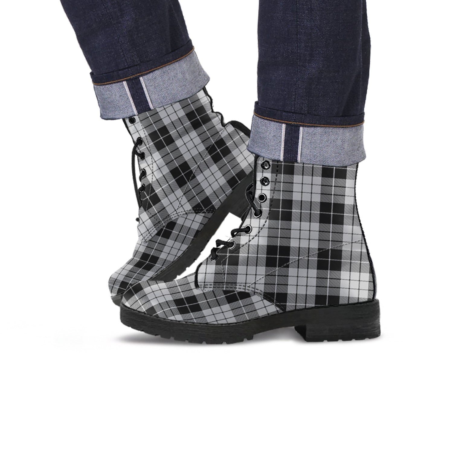 macleod-black-and-white-tartan-leather-boots