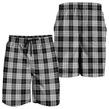 MacLeod Black and White Tartan Mens Shorts