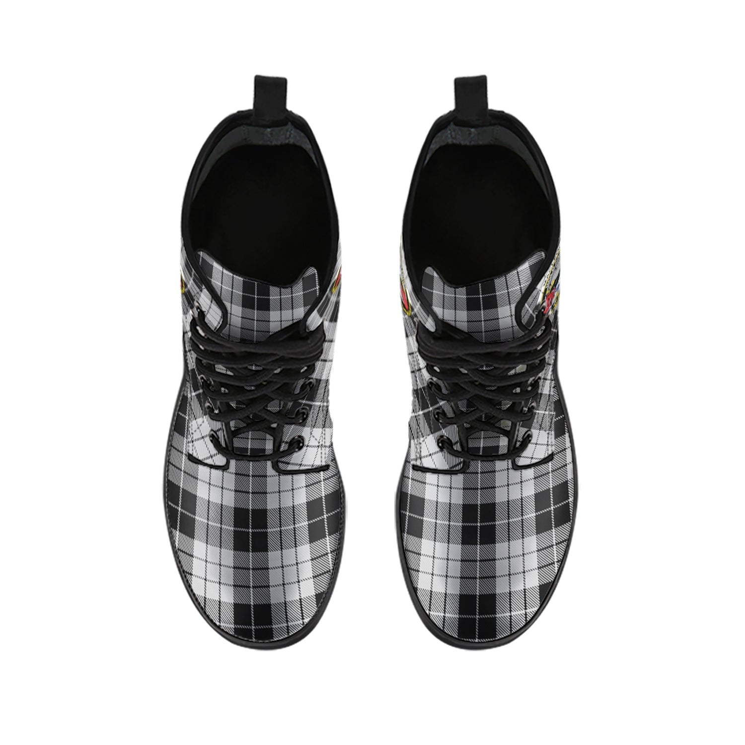 macleod-black-and-white-tartan-leather-boots-with-family-crest