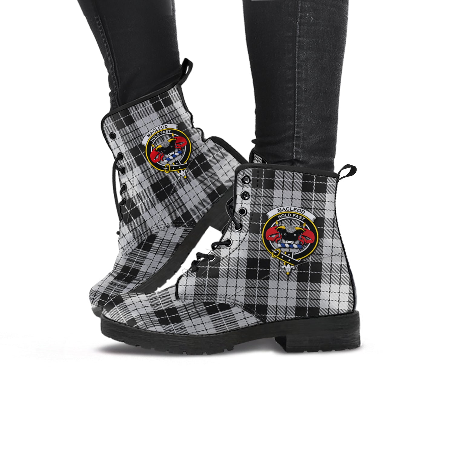 macleod-black-and-white-tartan-leather-boots-with-family-crest