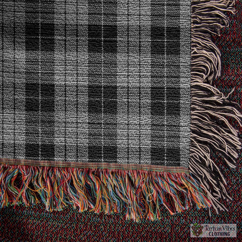 Tartan Vibes Clothing MacLeod Black and White Tartan Woven Blanket