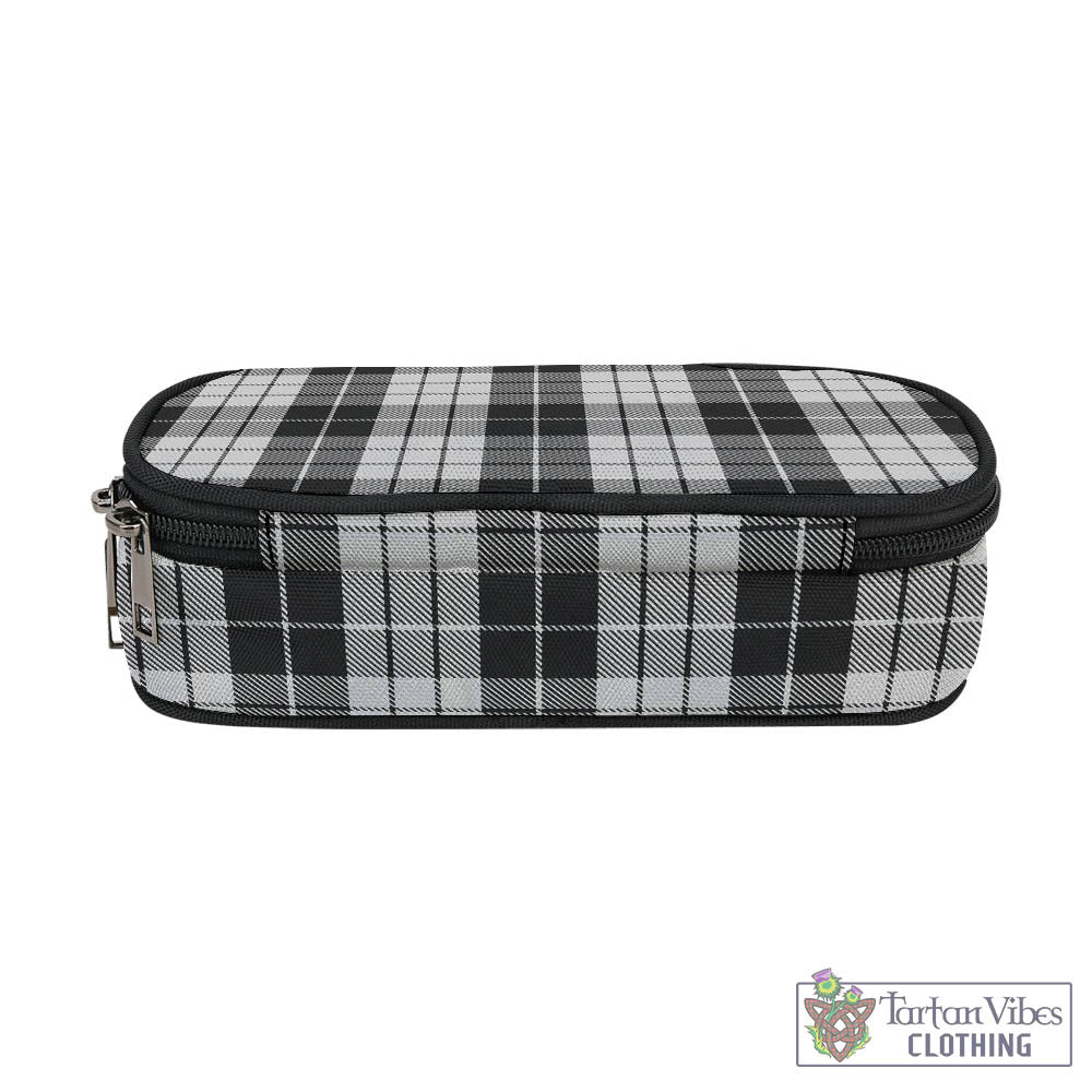 Tartan Vibes Clothing MacLeod Black and White Tartan Pen and Pencil Case