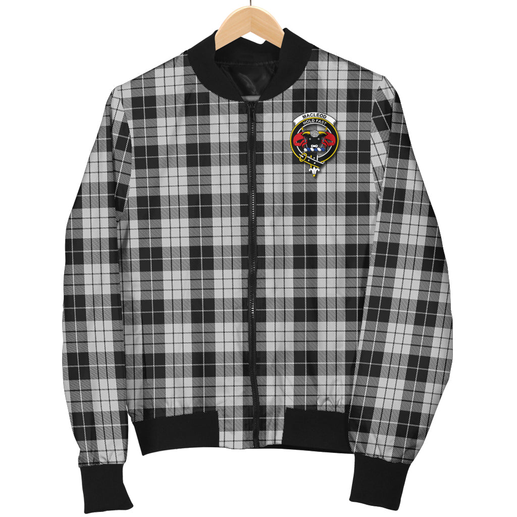 macleod-black-and-white-tartan-bomber-jacket-with-family-crest