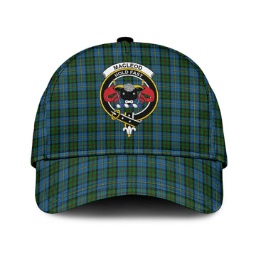 MacLeod Green Tartan Classic Cap with Family Crest