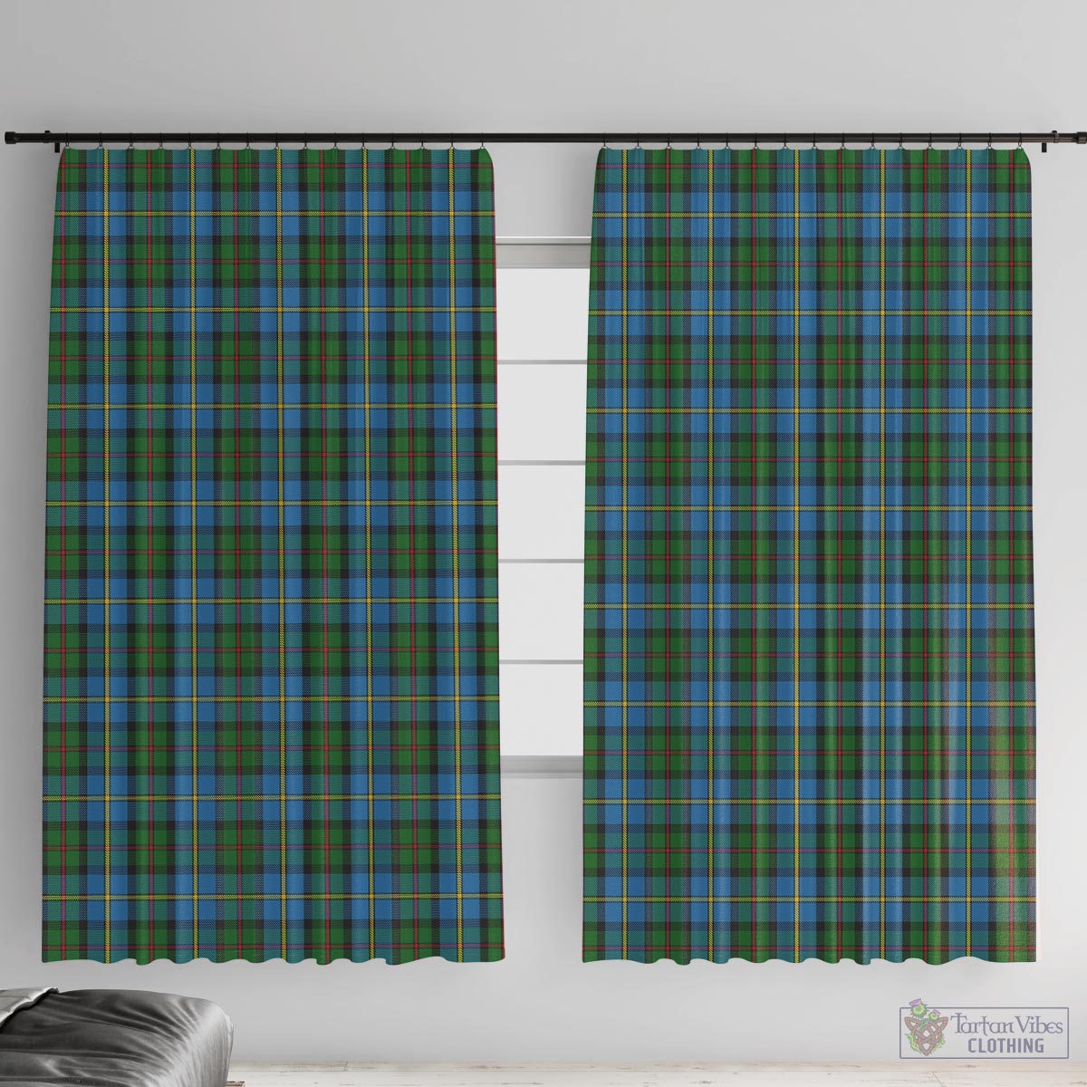 MacLeod Green Tartan Window Curtain