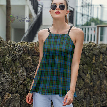 MacLeod Green Tartan Loose Halter Neck Camisole