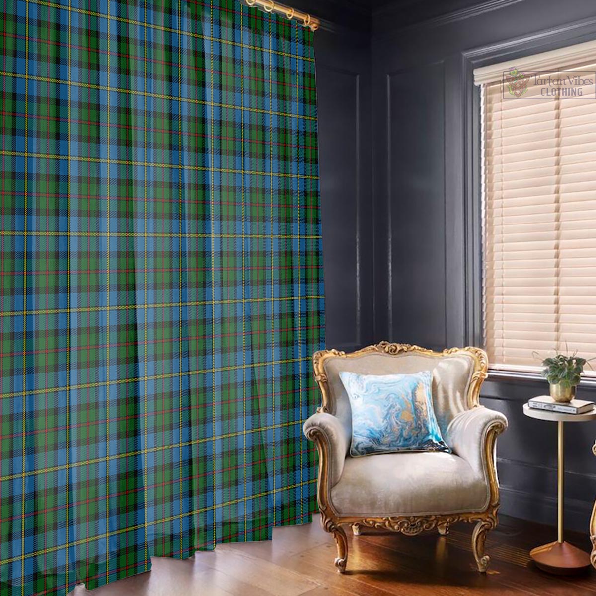 MacLeod Green Tartan Window Curtain