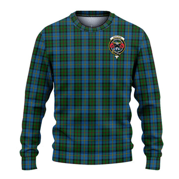 MacLeod Green Tartan Ugly Sweater with Family Crest