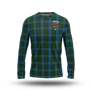 MacLeod Green Tartan Long Sleeve T-Shirt with Family Crest