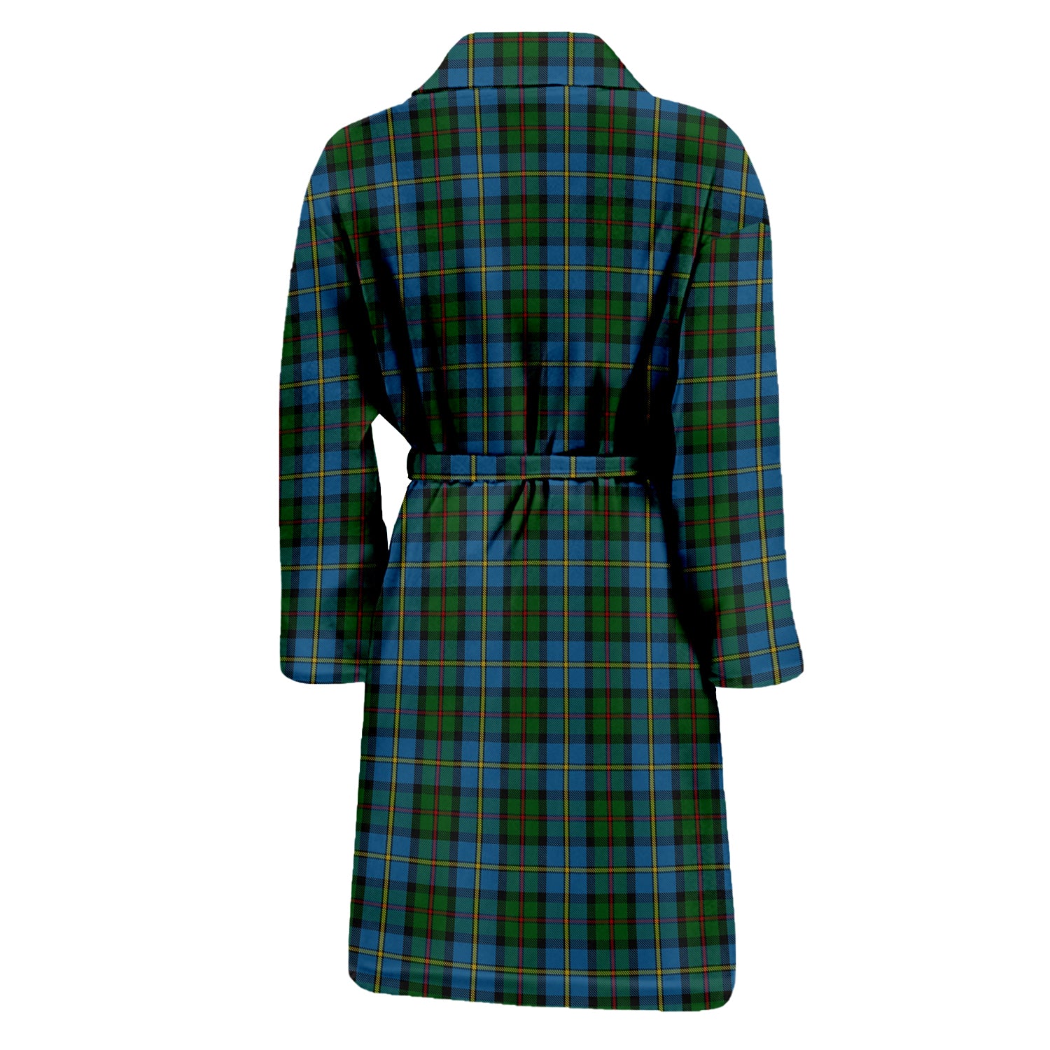 MacLeod Green Tartan Bathrobe with Family Crest - Tartan Vibes Clothing