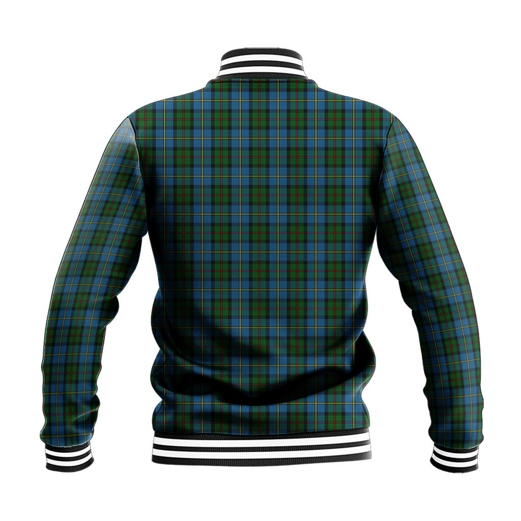 MacLeod Green Tartan Baseball Jacket with Family Crest - Tartan Vibes Clothing