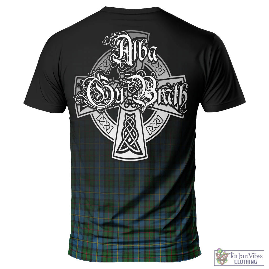 Tartan Vibes Clothing MacLeod Green Tartan T-Shirt Featuring Alba Gu Brath Family Crest Celtic Inspired