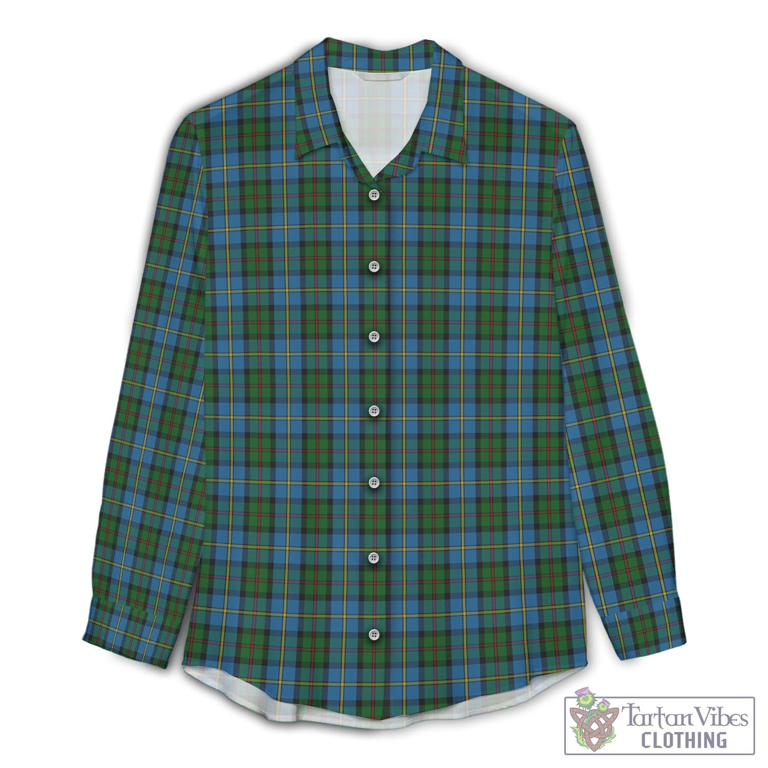 MacLeod Green Tartan Womens Casual Shirt