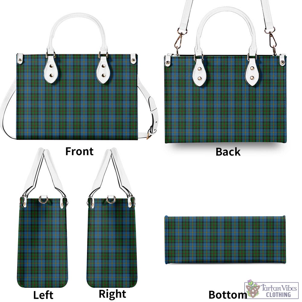 Tartan Vibes Clothing MacLeod Green Tartan Luxury Leather Handbags