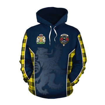 MacLeod (McLeod) Tartan Cotton Hoodie with Family Crest and Lion Rampant Vibes Sport Style