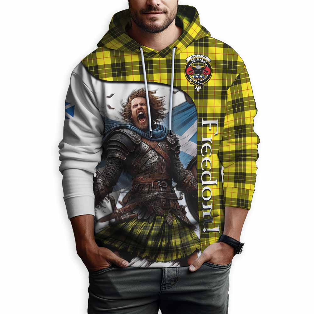 Tartan Vibes Clothing MacLeod (McLeod) Crest Tartan Hoodie Inspired by the Freedom of Scottish Warrior