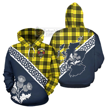 MacLeod (McLeod) Tartan Hoodie Featuring Thistle and Scotland Map