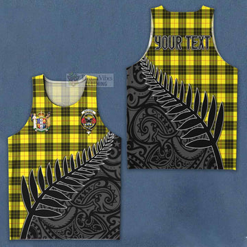 MacLeod (McLeod) Crest Tartan Men's Tank Top with New Zealand Silver Fern Half Style