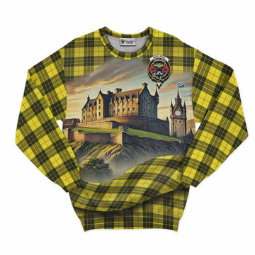MacLeod (McLeod) Tartan Family Crest Sweatshirt with Scottish Ancient Castle Style Unisex - Tartan Vibes Clothing
