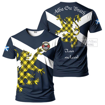 MacLeod (McLeod) Tartan Lion Rampant T-Shirt Proudly Display Your Heritage with Alba Gu Brath and Clan Name