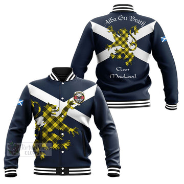 MacLeod (McLeod) Tartan Lion Rampant Baseball Jacket  Proudly Display Your Heritage with Alba Gu Brath and Clan Name