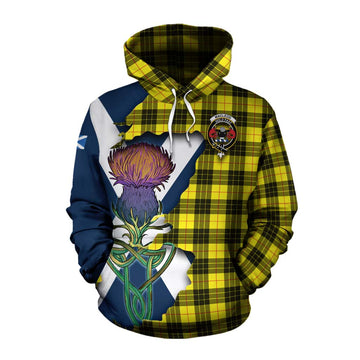 MacLeod (McLeod) Tartan Family Crest Cotton Hoodie Scottish Thistle Celtic Inspired Pullover Hoodie XS - Tartan Vibes Clothing