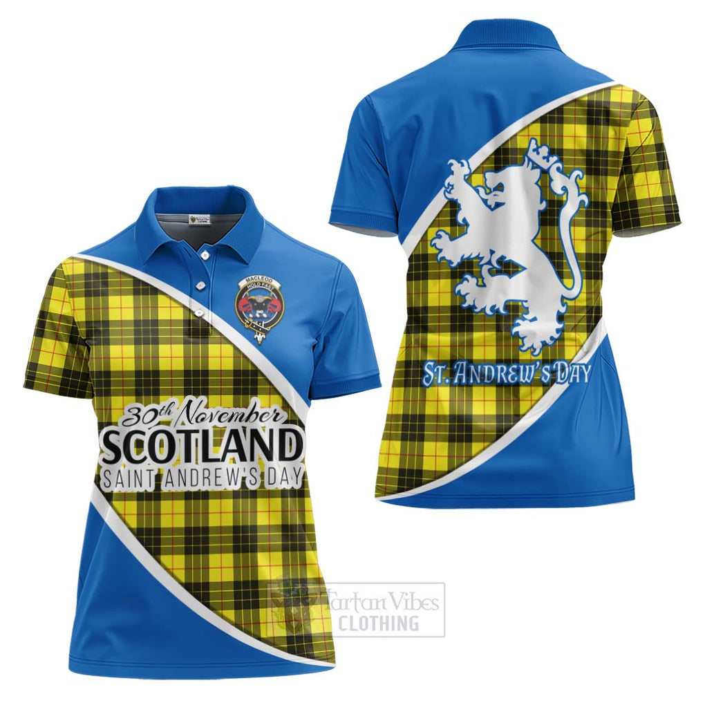 Tartan Vibes Clothing MacLeod (McLeod) Family Crest Tartan Women's Polo Shirt Celebrate Saint Andrew's Day in Style