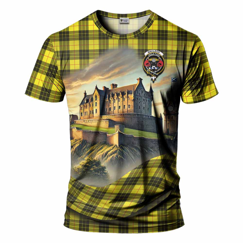 MacLeod (McLeod) Tartan Family Crest T-Shirt with Scottish Ancient Castle Style Kid's Shirt - Tartan Vibes Clothing