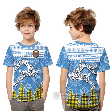 MacLeod (McLeod) Clan Christmas Kid T-Shirt Celtic Reindeer Style