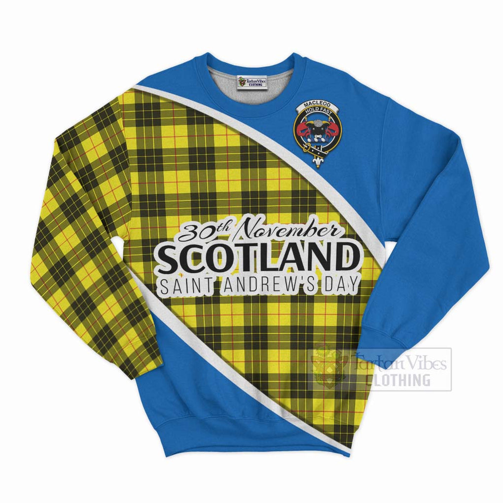 Tartan Vibes Clothing MacLeod (McLeod) Family Crest Tartan Sweatshirt Celebrate Saint Andrew's Day in Style