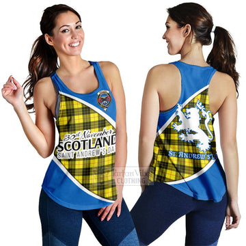 MacLeod (McLeod) Family Crest Tartan Women's Racerback Tanks Celebrate Saint Andrew's Day in Style