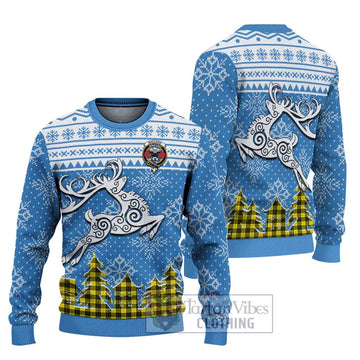 MacLeod (McLeod) Clan Christmas Ugly Sweater with Tartan and Celtic Reindeer Style