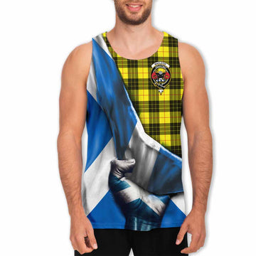 MacLeod (McLeod) Tartan Men's Tank Top with Family Crest Scotland Patriotic Style