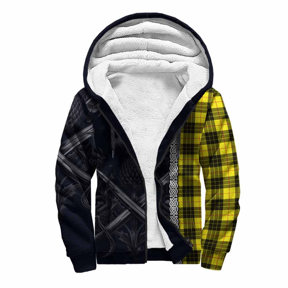 MacLeod (McLeod) Tartan Sherpa Hoodie with Family Crest Cross Sword Thistle Celtic Vibes Unisex S - Tartan Vibes Clothing