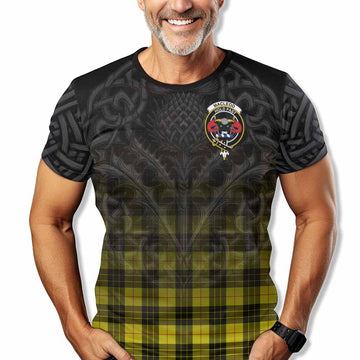 MacLeod (McLeod) Tartan T-Shirt with Family Crest Celtic Thistle Vibes