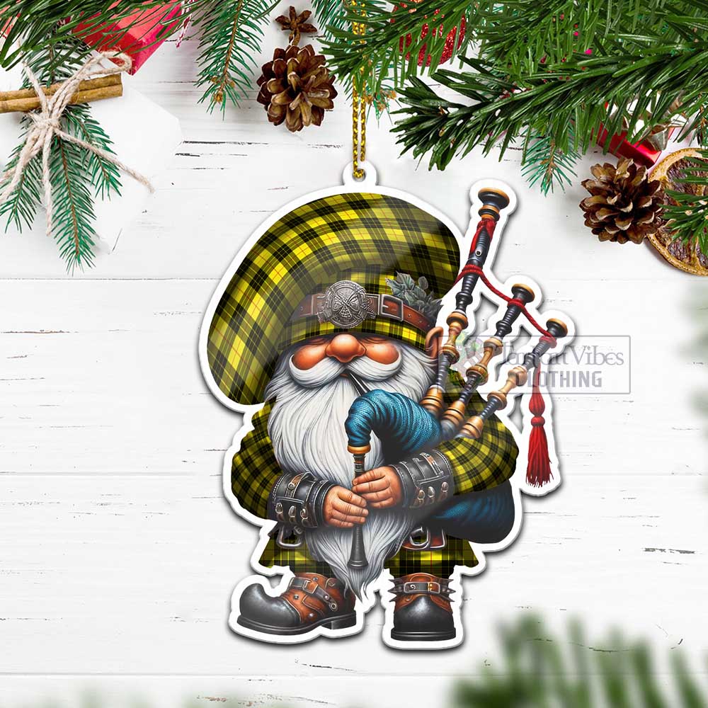 Tartan Vibes Clothing MacLeod (McLeod) Tartan Badpiper Gnome Christmas Ornament