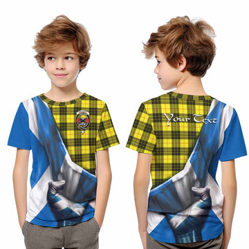 MacLeod (McLeod) Tartan Kid T-Shirt with Family Crest Scotland Patriotic Style