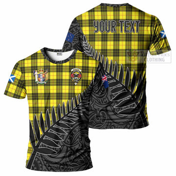 MacLeod (McLeod) Crest Tartan T-Shirt with New Zealand Silver Fern Half Style