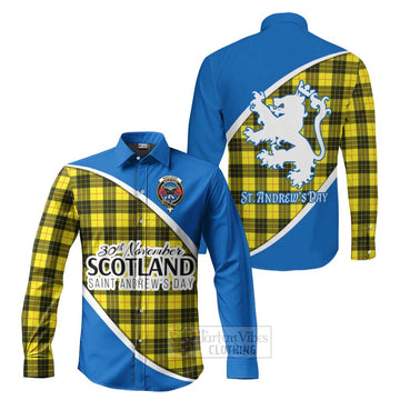 MacLeod (McLeod) Family Crest Tartan Long Sleeve Button Shirt Celebrate Saint Andrew's Day in Style